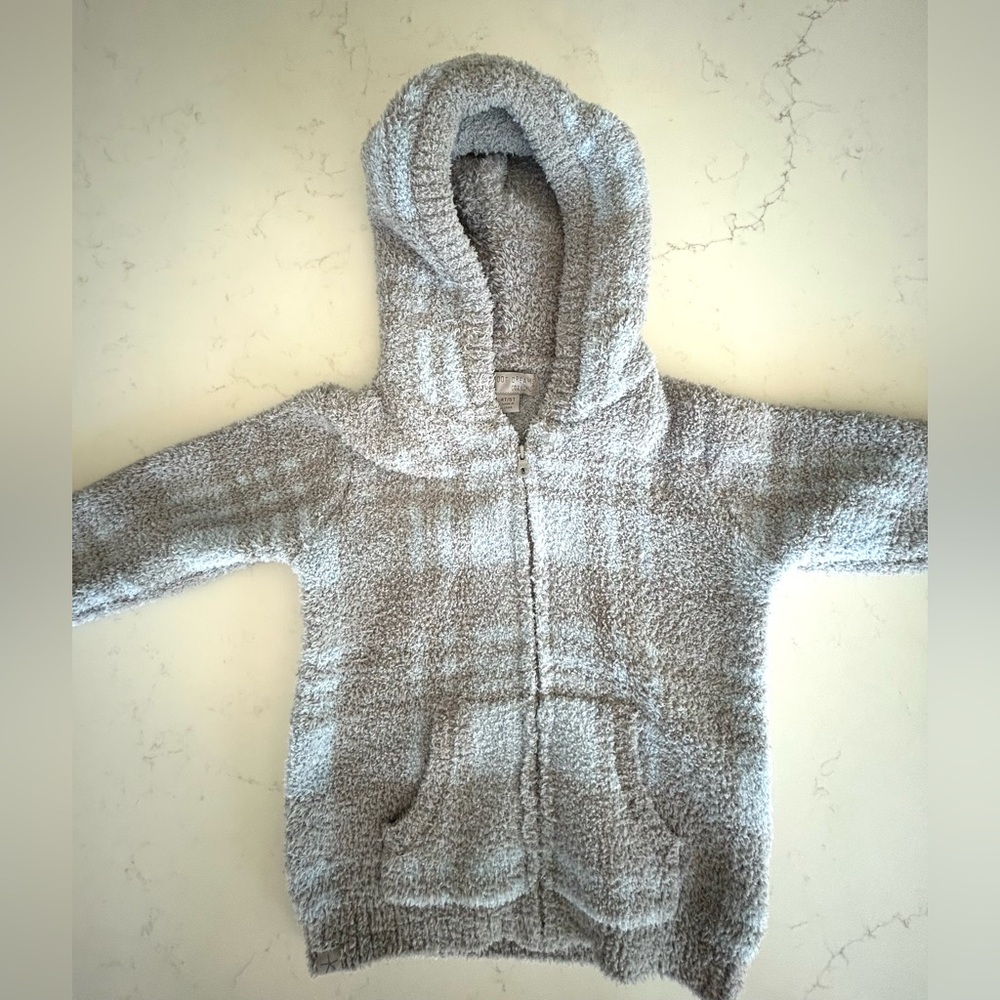 Barefoot Dreams Toddler Boys Zip Up Sweater Set Sz 4T/5T - Picture 3 of 14